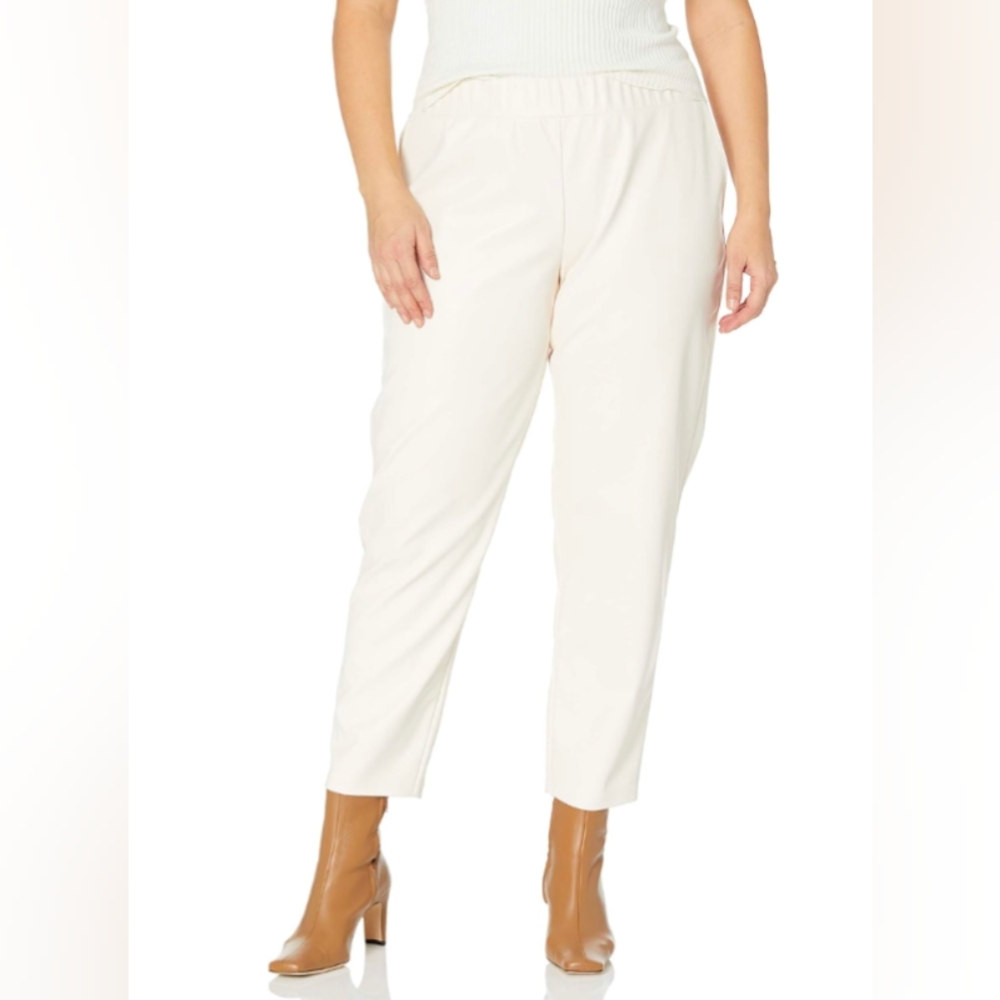 Vegan Leather Pull-On Jogger